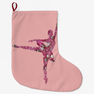 Grande Chaussette De Noël Ballerina à la fée de prune de sucre