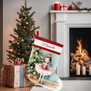 Grande Chaussette De Noël Ballerina Princess Christmas Stocking