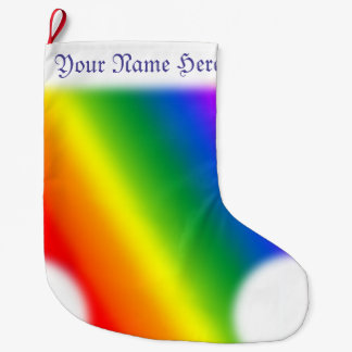 Grande Chaussette De Noël Bas d'arc-en-ciel de bas de Noël de gay pride