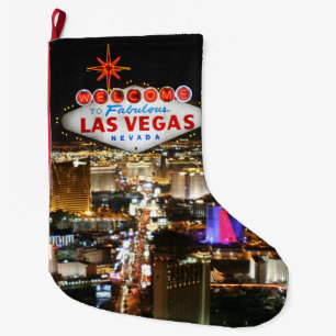 Grande Chaussette De Noël Bas de Noël de Las Vegas