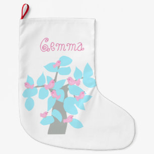Grande Chaussette De Noël Bas de Noël personnalisé arbre d'hiver