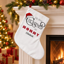 Bas de Noël personnalisé pour le premier Noël en t