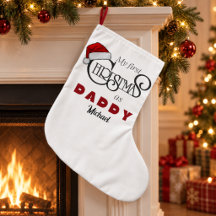 Bas de Noël personnalisé pour le premier Noël en t