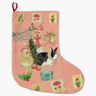 Grande Chaussette De Noël Bas de Noël vintage