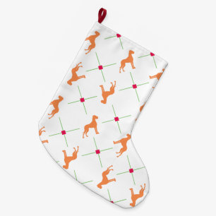 Grande Chaussette De Noël Bas tricot motif Bouledogue français