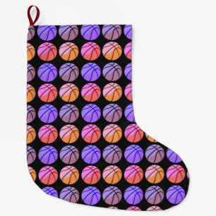 Grande Chaussette De Noël Basket-ball Pop Art