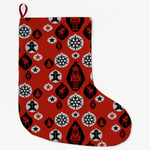 Grande Chaussette De Noël Baubes de noisettes de Noël
