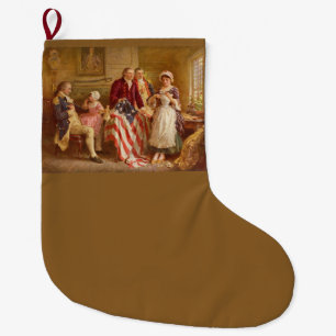 Grande Chaussette De Noël Betsy Ross, 1777 (Histoire américaine) (Patriote a