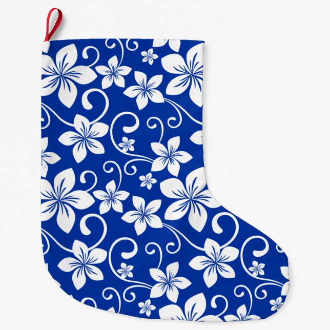 GRANDE CHAUSSETTE DE NOËL BLEU HAWAII (BLEU ROYAL) (Devant)