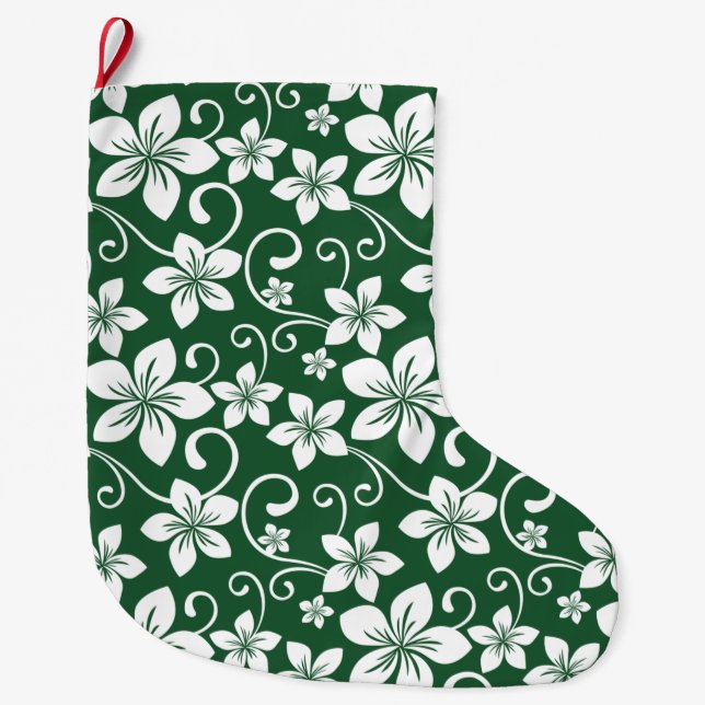 GRANDE CHAUSSETTE DE NOËL BLEU HAWAII (VERT FORESTIER) (Devant)