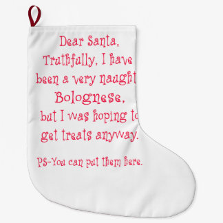 Grande Chaussette De Noël Bolonais vilain