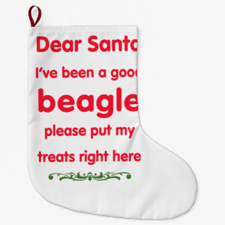 Grande Chaussette De Noël bon beagle