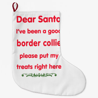 Grande Chaussette De Noël bon border collie