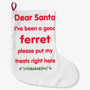 Grande Chaussette De Noël bon furet