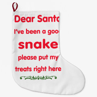 Grande Chaussette De Noël bon serpent