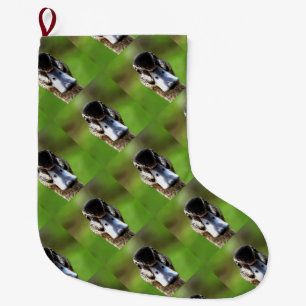 Grande Chaussette De Noël Bonjour Ducky Quirky Duck Portrait