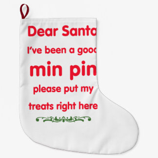 Grande Chaussette De Noël bonne goupille minimum