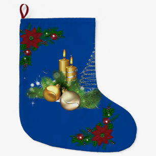Grande Chaussette De Noël Bougie de Noël, Bougie de Noël