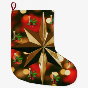 Grande Chaussette De Noël Bougie de Noël, Bougie de Noël