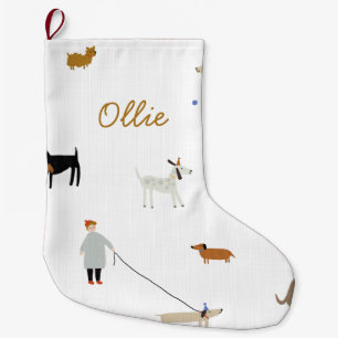 Grande Chaussette De Noël Boutique de Noël de chien de luxe personnalisée