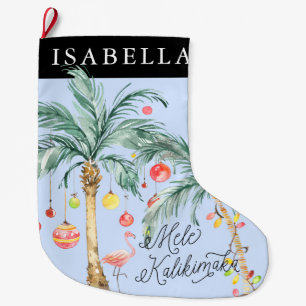 Grande Chaussette De Noël Boutique de Noël personnalisée Mele Kalikimaka