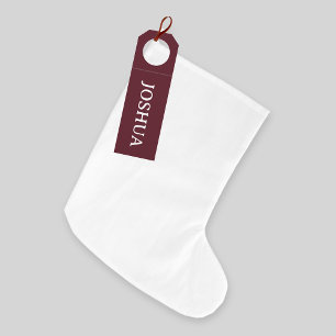 Grande Chaussette De Noël Boutique de Noël universel blanc solide