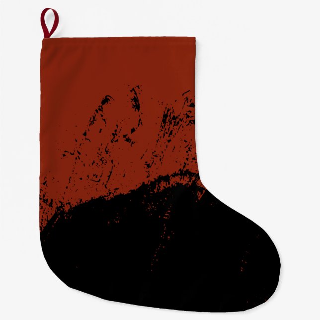 Grande Chaussette De Noël Brushstroke 7 (Devant)