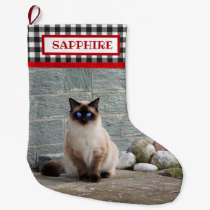 Grande Chaussette De Noël Buffle noir/blanc plaqué - Animaux de compagnie ph