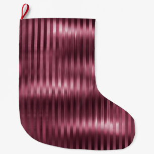 Grande Chaussette De Noël Burgundy Red Glam