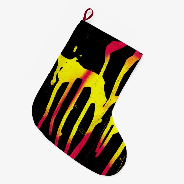 Grande Chaussette De Noël burons et éperons et bacchanal (Devant (Accrochage))