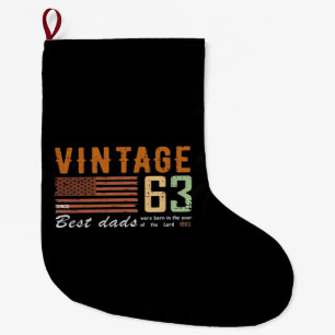 Grande Chaussette De Noël Cadeau de papa le meilleur depuis 1963, cadeau d'a