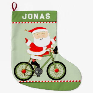 Grande Chaussette De Noël Cadeau de vacances Cycliste personnalisé