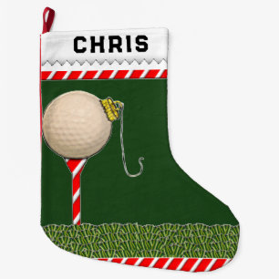 Grande Chaussette De Noël Cadeau de vacances de golf personnalisé