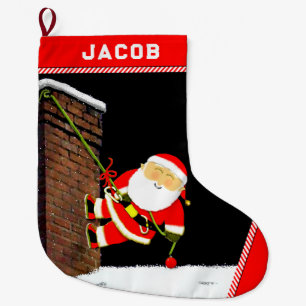 Grande Chaussette De Noël Cadeau de vacances d'escalade de rocher