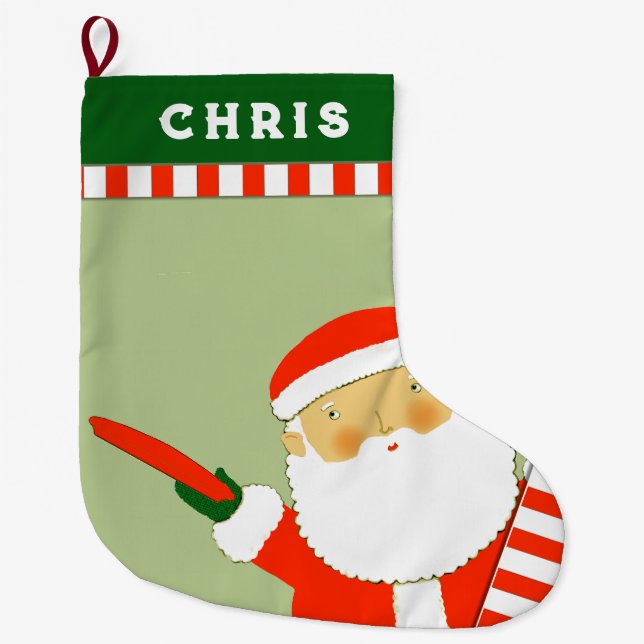 Grande Chaussette De Noël Cadeau de vacances pour Disc Golf (Devant)