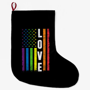 Grande Chaussette De Noël Cadeaux Gay Pride Hommes Femmes LGBT Drapeau Arc-e