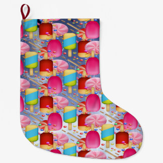 GRANDE CHAUSSETTE DE NOËL CANDY SWEET MOTIF RAINBOUR