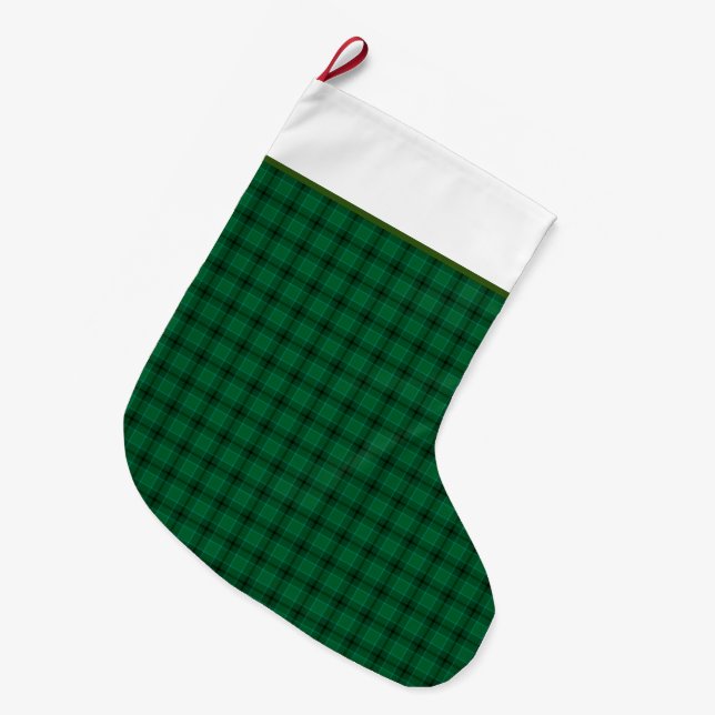 Grande Chaussette De Noël Carreaux (Devant (Accrochage))