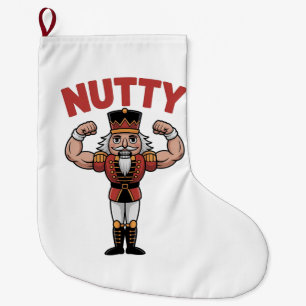 Grande Chaussette De Noël Casse-noisette drôle de Noël Fitness Naturel Nuty