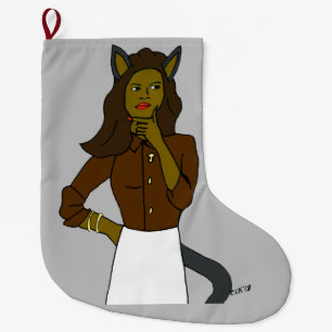 Grande Chaussette De Noël catgirl