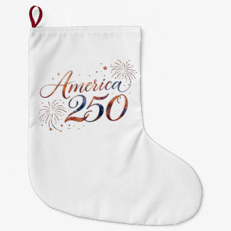 Grande Chaussette De Noël Célébration commémorative America 250 - Art – 250e