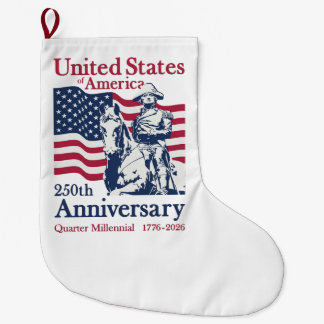 Grande Chaussette De Noël Célébration du 250e anniversaire des États-Unis d'