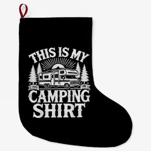 Grande Chaussette De Noël C'est Mon Camping Drôle Camionneur