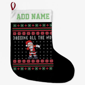 Grande Chaussette De Noël Chandail moche du Père Noël