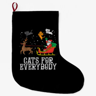 Grande Chaussette De Noël Chats pour tout le monde Noël Chat drôle Femmes Sa