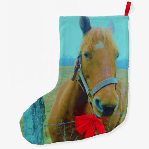 Grande Chaussette De Noël Cheval de Noël
