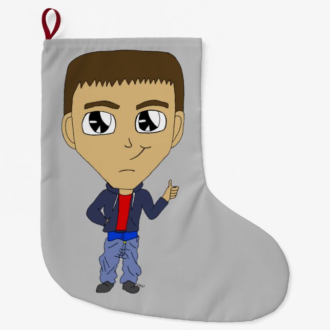 Grande Chaussette De Noël chibi (Devant)