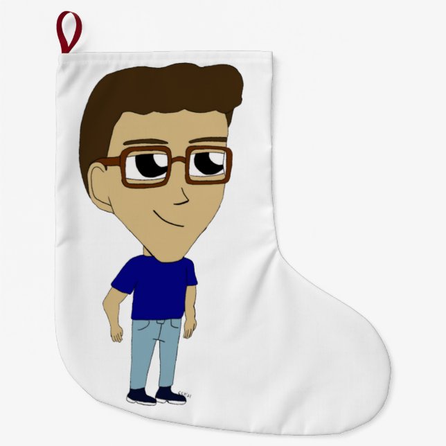 Grande Chaussette De Noël chibi (Devant)