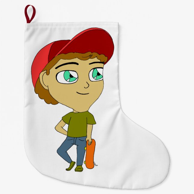 Grande Chaussette De Noël chibi (Devant)