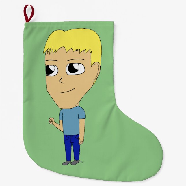 Grande Chaussette De Noël chibi (Devant)